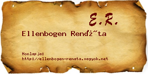 Ellenbogen Renáta névjegykártya