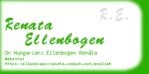 renata ellenbogen business card